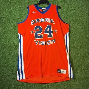 Adidas‎ Dream Vision #24 Basketball Jersey XLT Climacool Orange Blue